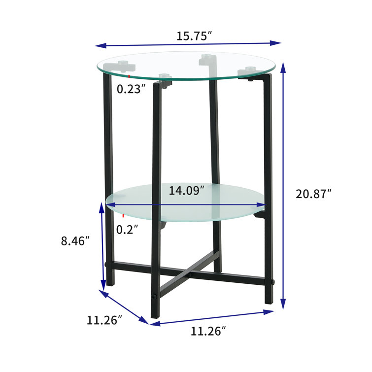 Ebern Designs Table De Bout Avec Rangement Ixcoy Wayfair Canada